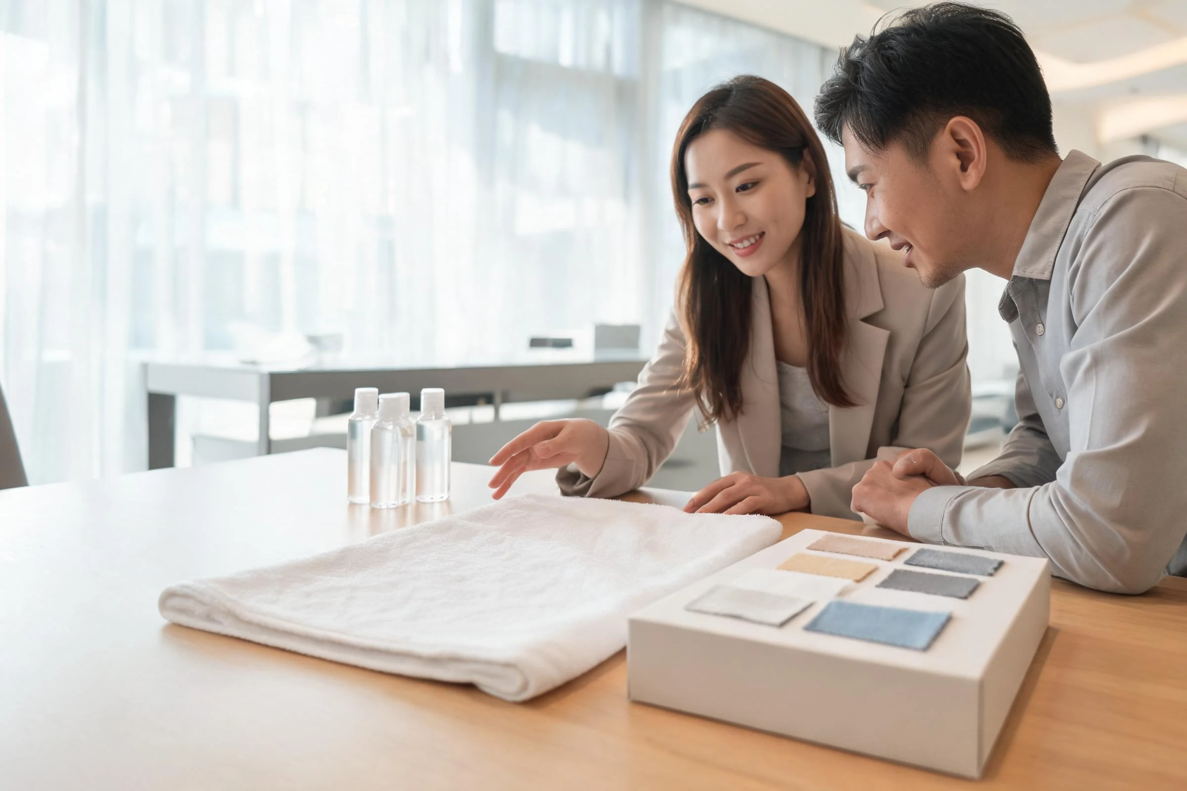 Wholesale customization consultation with hotel supply samples