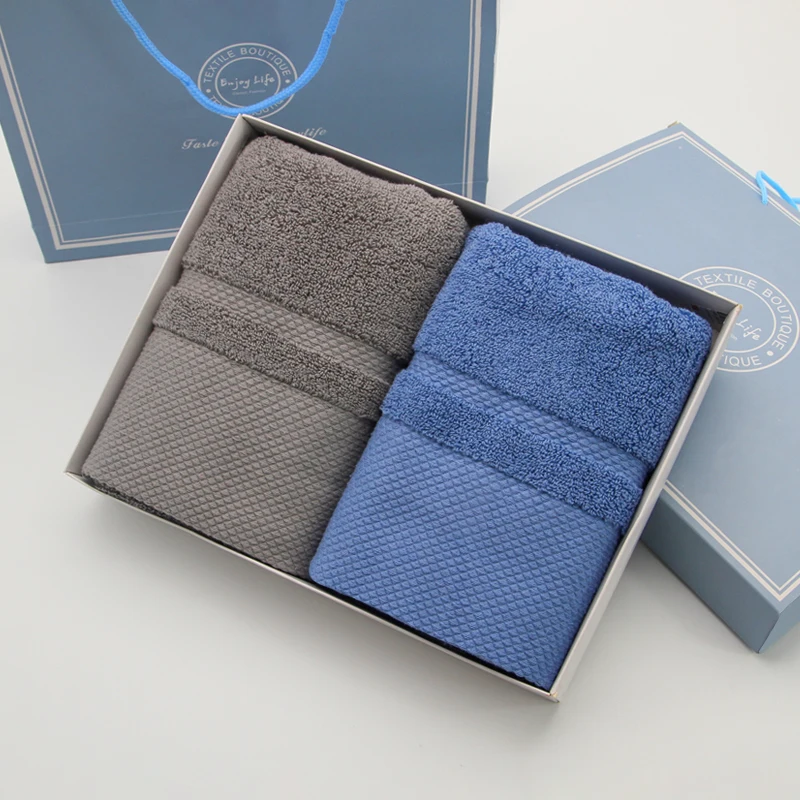 100% Cotton Customized Logo 5 Star Hotel Bath Towel Gift Box Packaging Towel Set Compressed Quick-dry