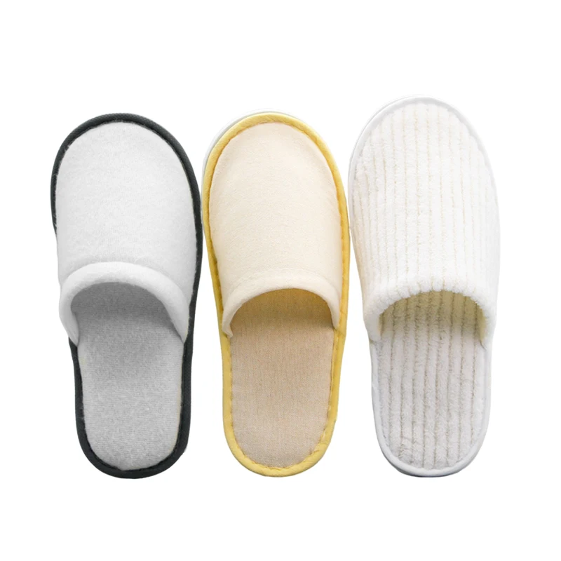 Beauty Hotel Woman Slipper Disposable Terry Towel Anti-slip Comfortable Velvet Quality Adult Sex Hotel Slippers