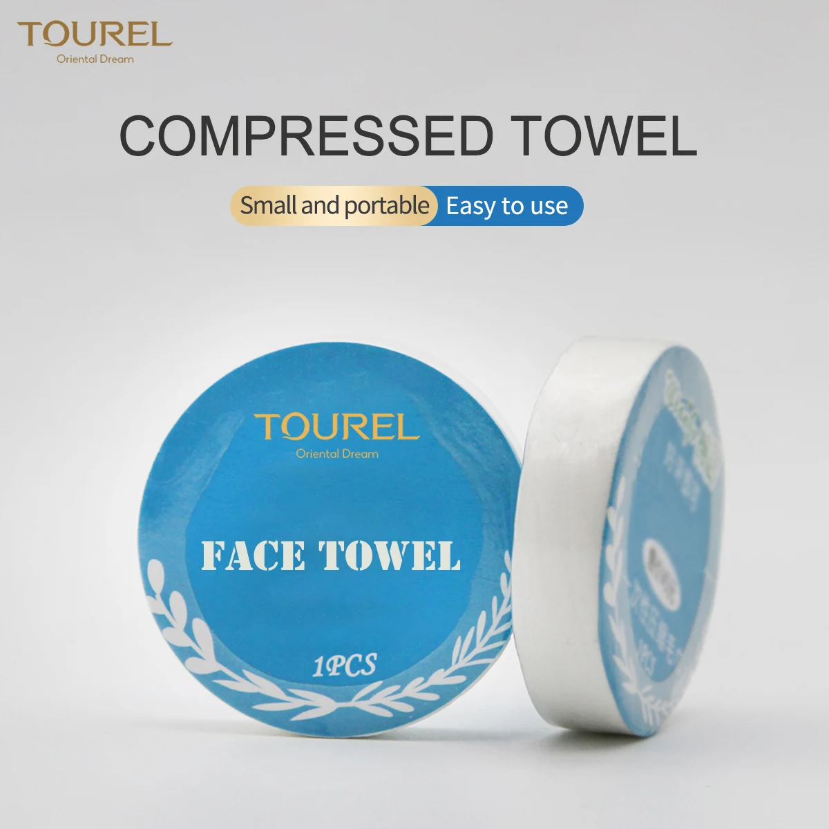 Customize Cotton Nonwoven Towel Face Oem High Quality Compressed Disposable Tablets For Hotels