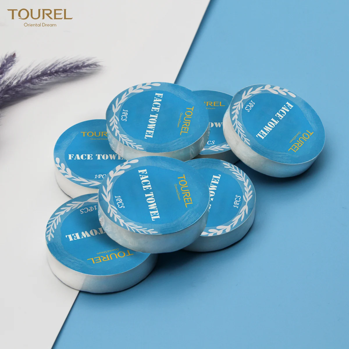 Customize Cotton Nonwoven Towel Face Oem High Quality Compressed Disposable Tablets For Hotels