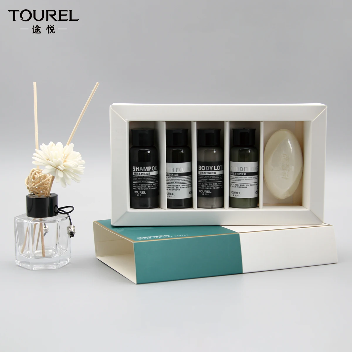 Luxury Brand Eco Botanics Hotel Amenities Customised Disposable Biodegradable Boxed Washroom Items Portable Personalised