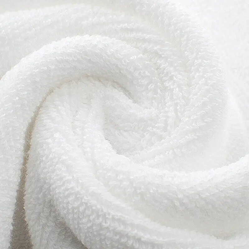 Hotel & Home Supplies Premium 100% Cotton White Towels Super Quality Quick-dry & Compressed Bath Towel Solid Color
