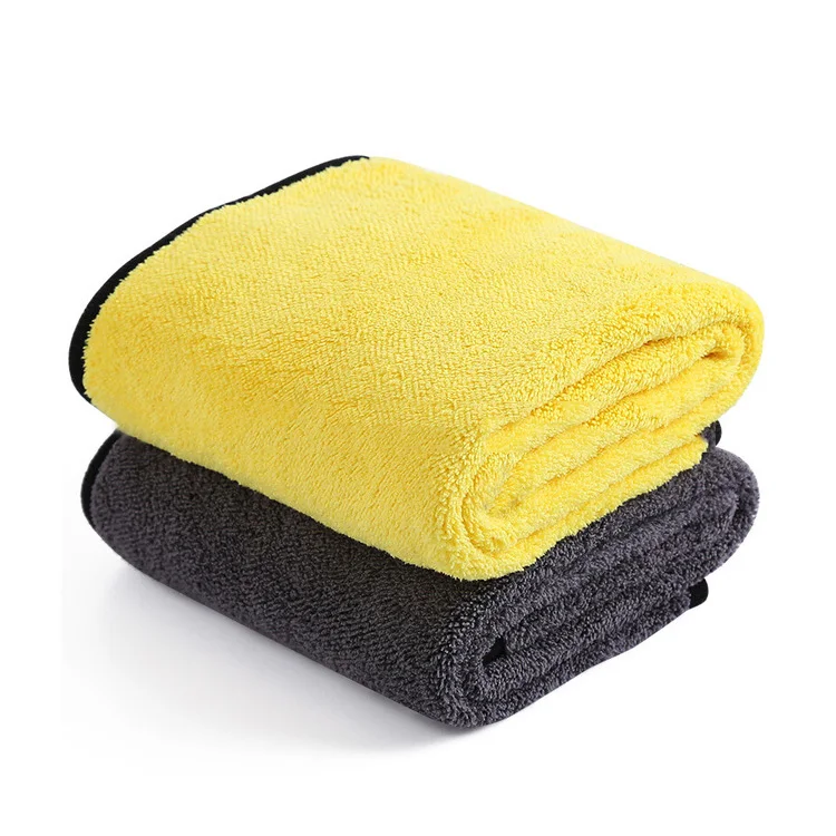 Microfiber Car Wash Towel Quick-dry Double-sided Thickened Absorbent Home Use Cleaning Cloth