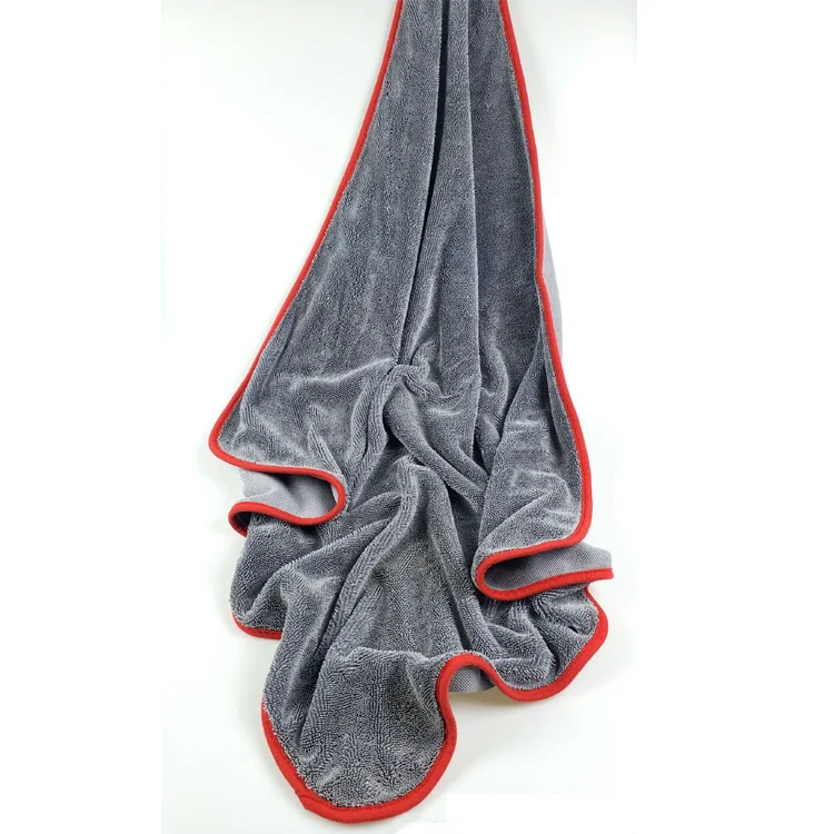 60*90 Microfiber Car Wash Towel Absorbent Car Supplies Cleaning Cloth Reinforced Car Towel