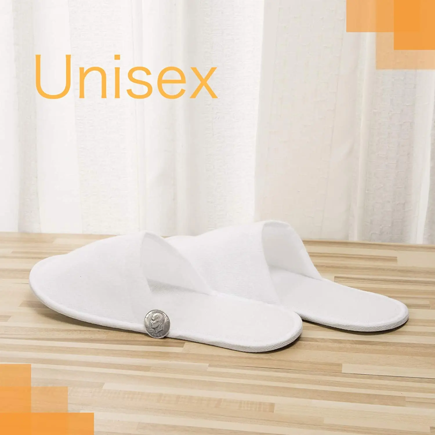 Bulk Pack 24 Pair Disposable Slippers Non-slip Spa Slippers For Hotel Travel & Fba Supply