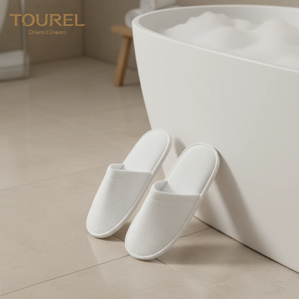 Hot Sales Closed Toe Hotel Terry Towel Disposable Slipper