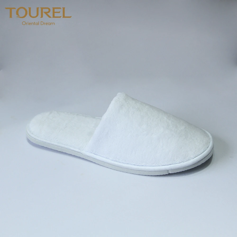 Wholesale Custom Cheap White Waffle Washable Spa Shower Hotel Disposable Slipper For Hotel Guest Room Unisex