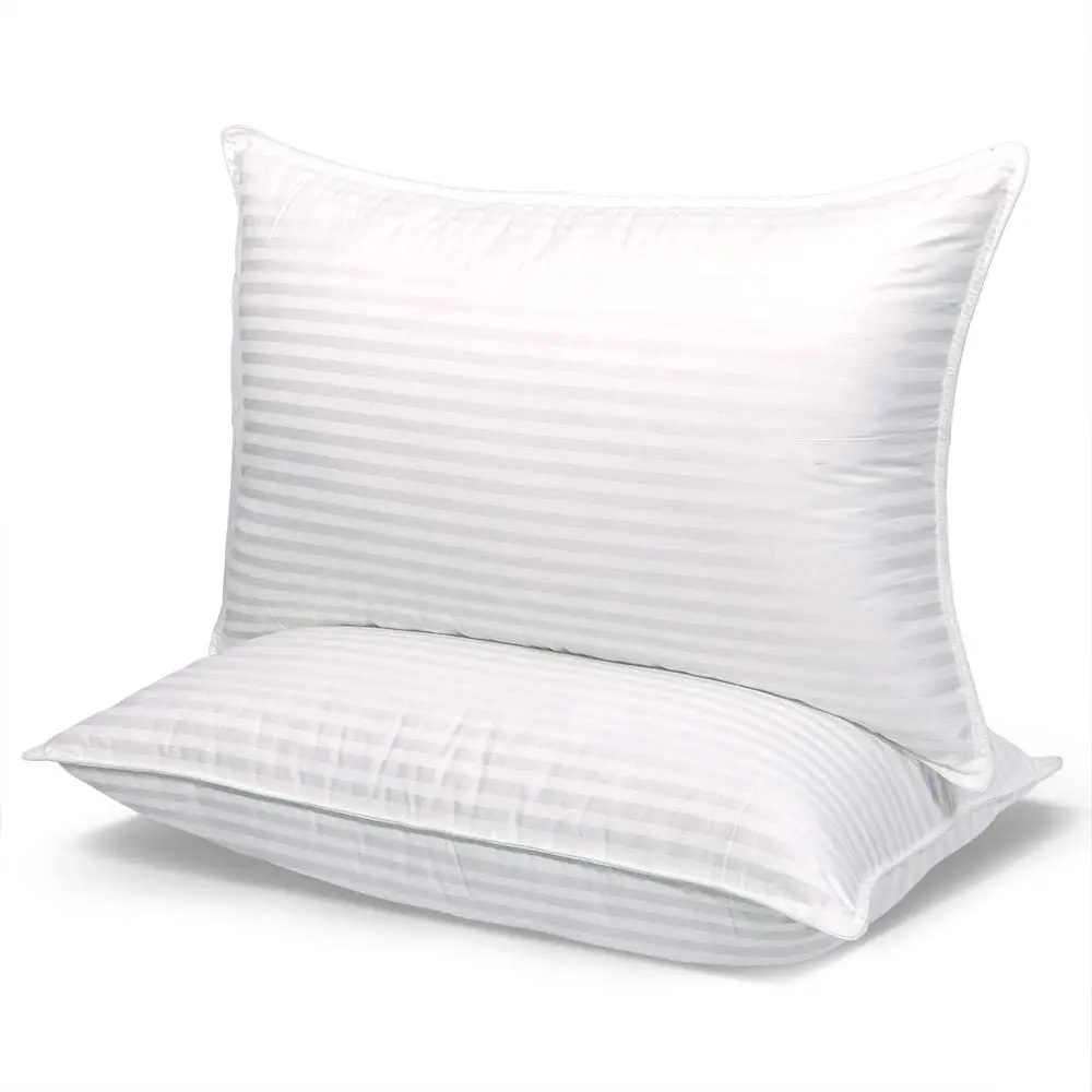 Almohada de Plum&oacute;n de Ganso Natural 100% Algod&oacute;n para Hotel para Dormir Plum&oacute;n Almohada de Viaje Personalizada