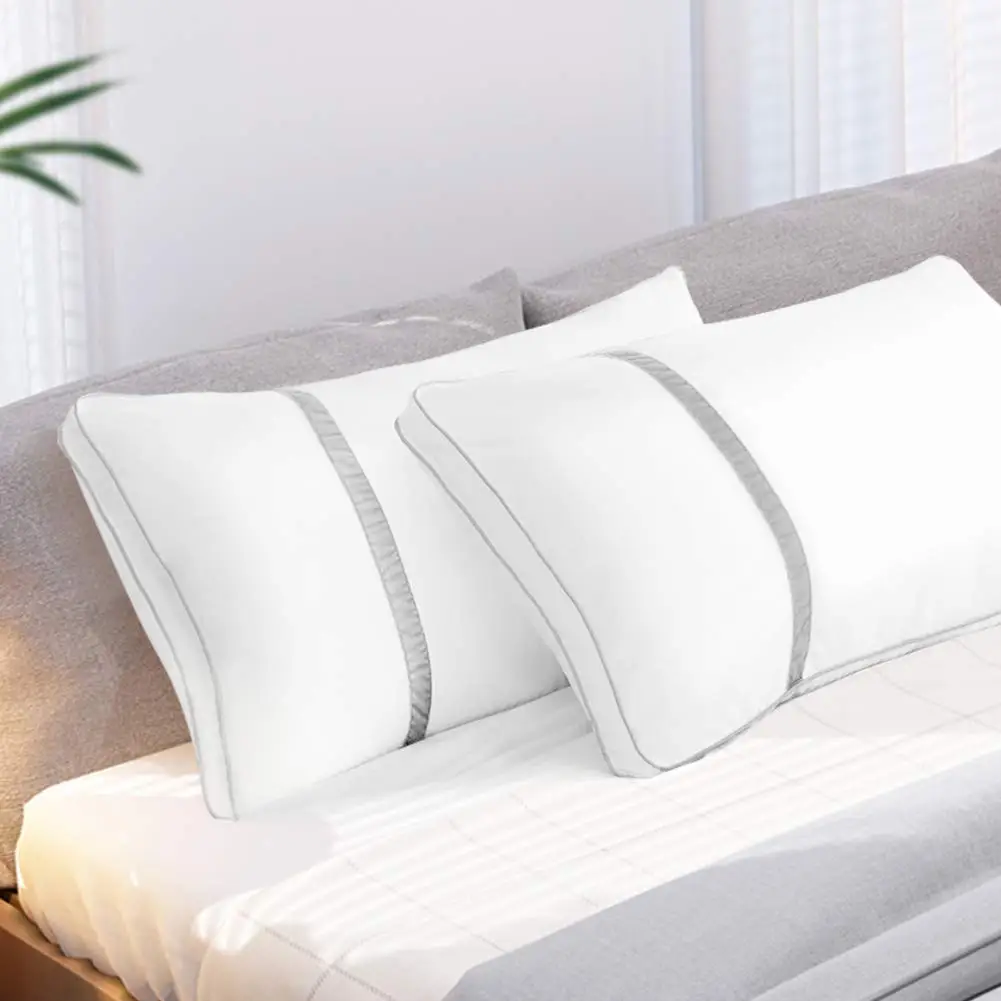 Almohada Hilton 1000g Con Bolsa Fundas De Almohada Bordadas Edred&oacute;n De Plumas Y Almohadas Para Hoteles