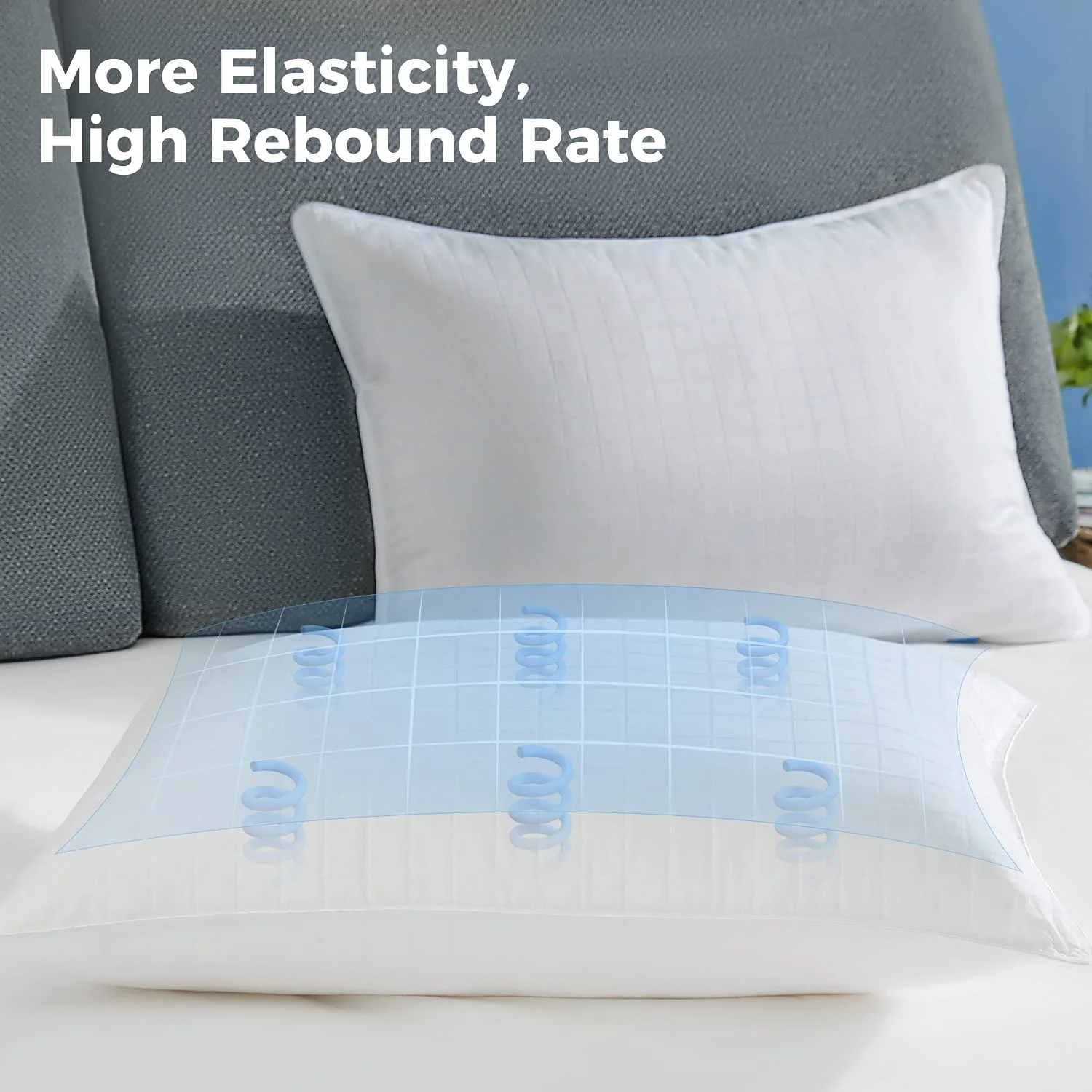 Hilton Pillow 1000g With Bag Embroidered Pillow Covers Down Duvet And Pillows For Hotels