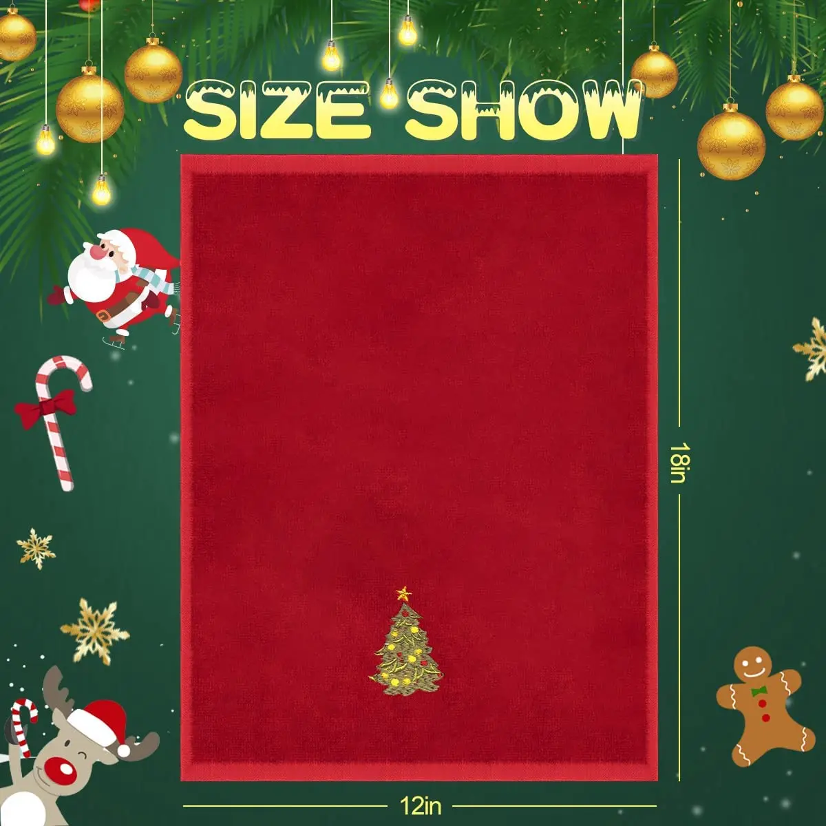 Christmas Tea Towels And Luxury Serviettes 100% Cotton Eco-friendly Disposable Kitchen Towels Gift