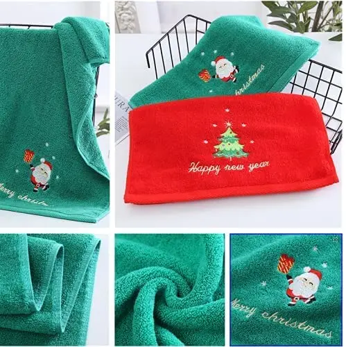 Christmas Tea Towels And Luxury Serviettes 100% Cotton Eco-friendly Disposable Kitchen Towels Gift