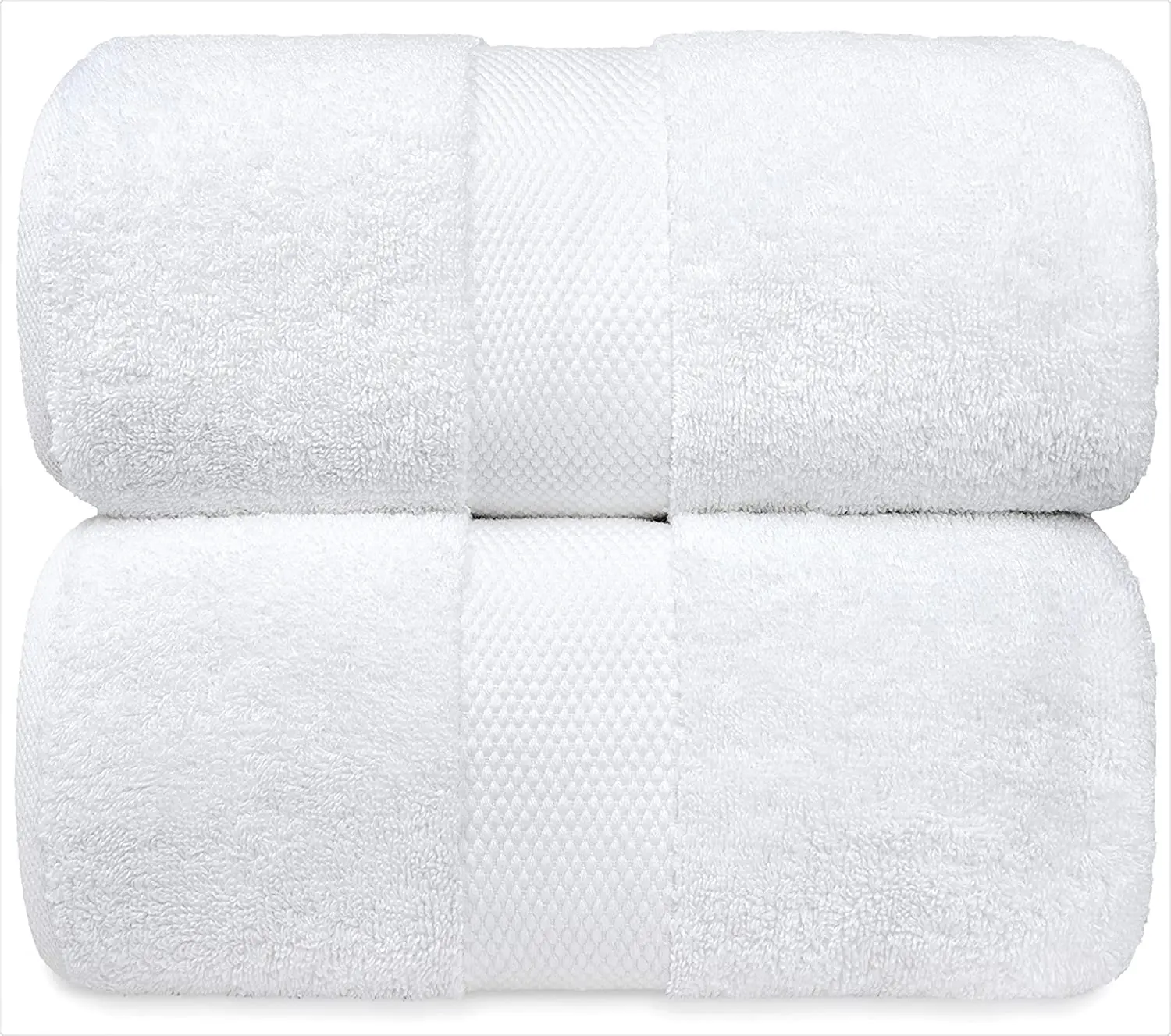 Luxury Brand 5 Star Hotel Collection 100% White Cotton Neutral Bath Towels Quick-dry Disposable & Compressed 8 Piece Set