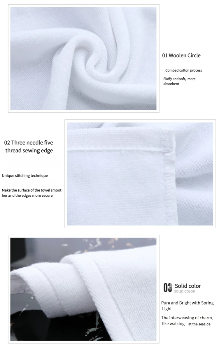Set de Toallas de Microfibra de Absorción para Hotel con Logo Personalizado, Ropa de Cama, Camiseta, Cinta para el Cabello, Toallas de Spa