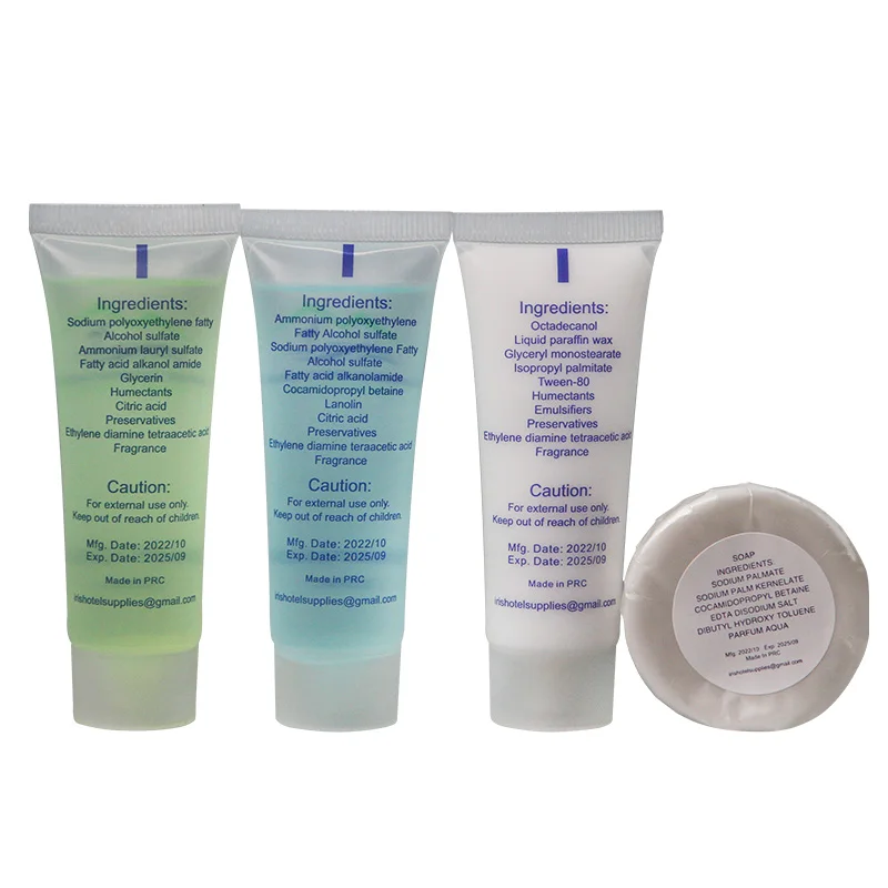 Natural Flavor Hotel Shampoo And Conditioner Set Disposable Mini Shampoo For Hotel Travel Shower Gel Tube