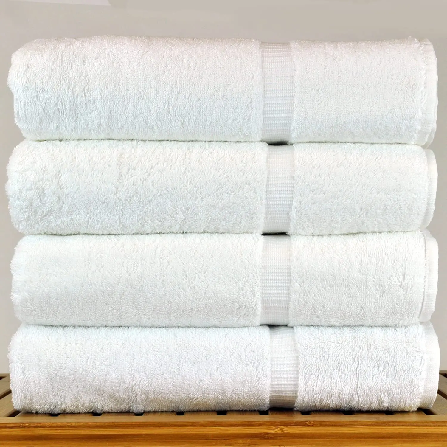 Hotel Towels 600gsm 100% Cotton Quick-dry And Compressed Blue White Colors Knitted Disposable Plain Style For Resorts Hotels