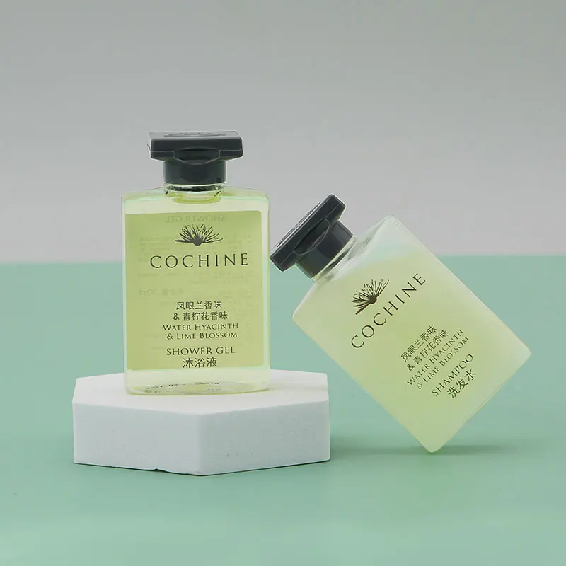 Hotel Amenity Transparent Shampoo Bottle /shower Gel/conditioner/body Lotion 30 Ml With Screw Cap