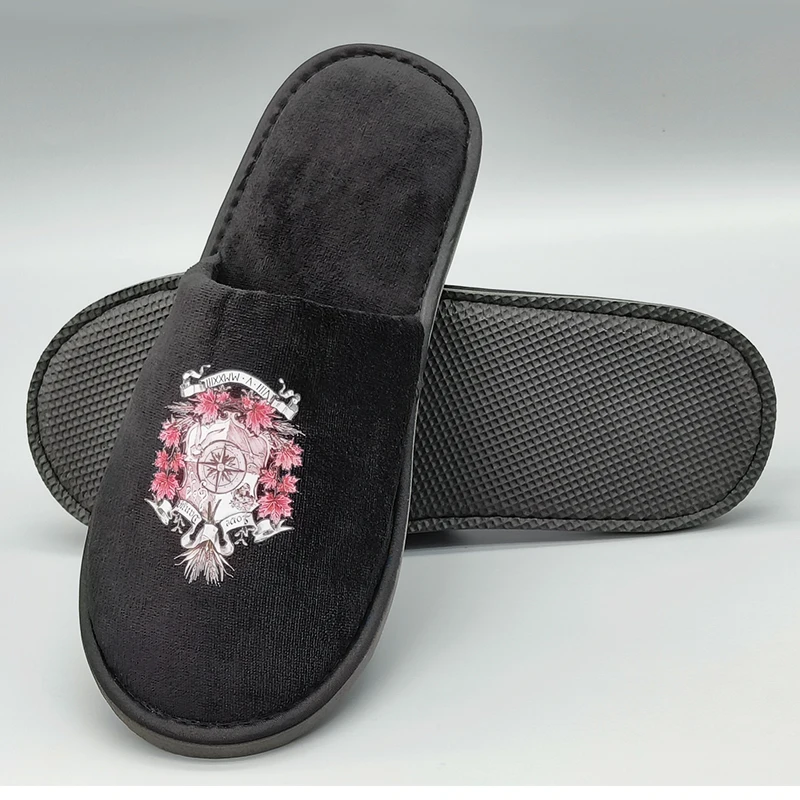 Odm Luxury Blank Coral Hotel Room Slippers Bio Degradable Anti-slip Sole Velour Material Customizable Colors Vacuum Hotels