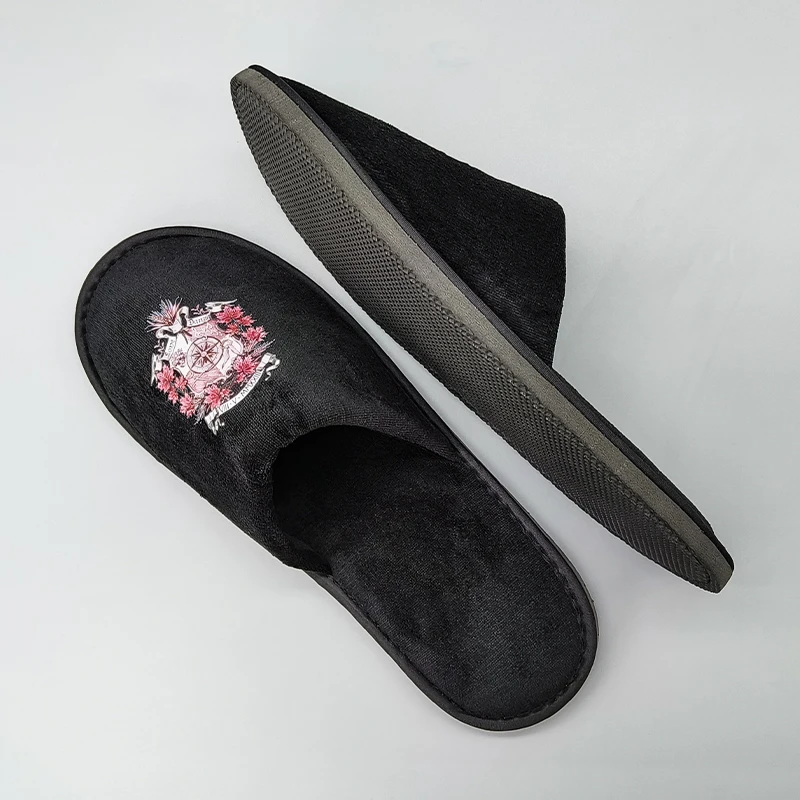 Disposable Salon Spa Hotel Slippers Biodegradable Eco-friendly Coral Fleece Close Toe 100% Easun
