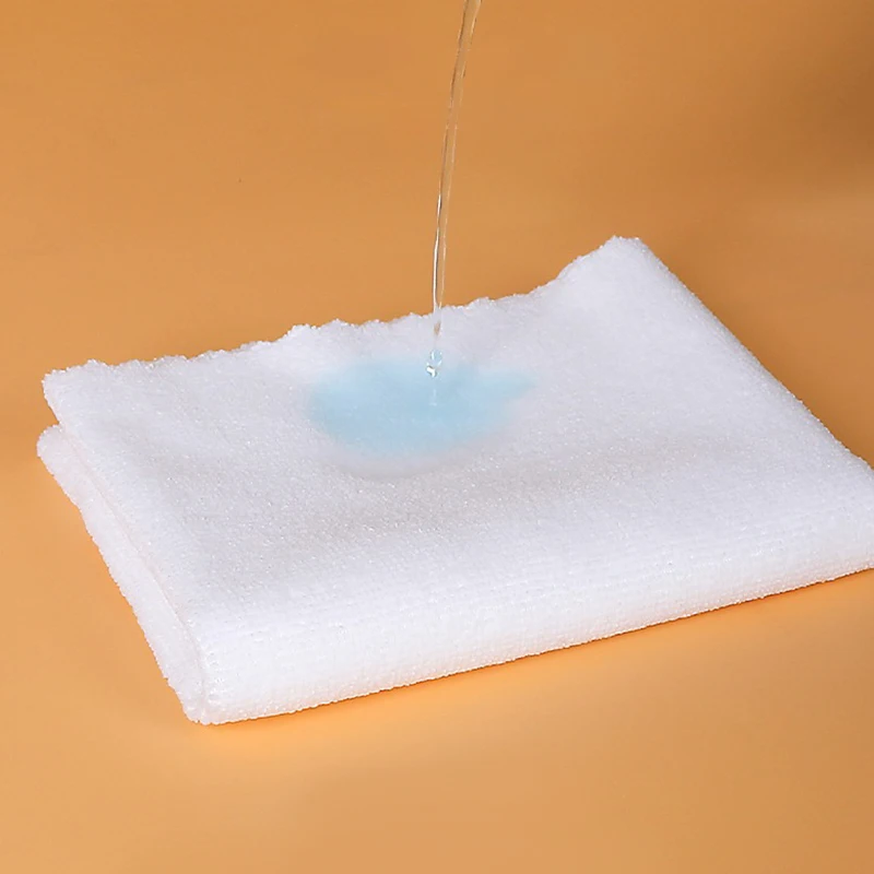 Custom Microfiber Warp Knitted Disposable Hotel Bath Face Salon Manicure Cleaning Compressed Super Absorbent Eco-friendly Plain
