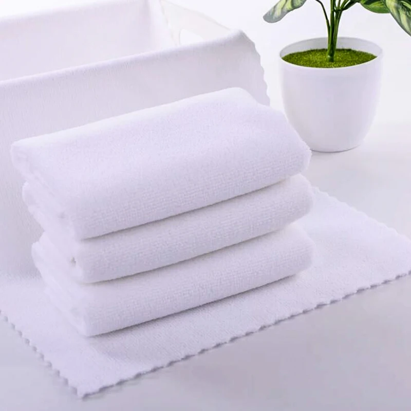 Custom Microfiber Warp Knitted Disposable Hotel Bath Face Salon Manicure Cleaning Compressed Super Absorbent Eco-friendly Plain
