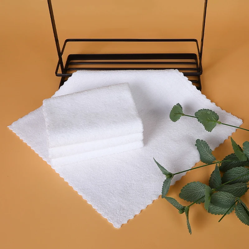 Custom Microfiber Warp Knitted Disposable Hotel Bath Face Salon Manicure Cleaning Compressed Super Absorbent Eco-friendly Plain