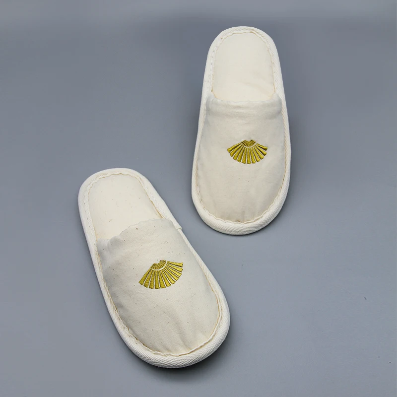 Grs Certified Eco Friendly Natural Cork Base Recyclable Silent Shock Absorption Green Resort Biodegradable Hotel Slippers