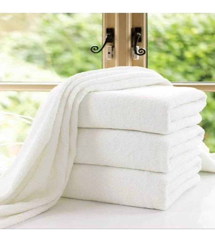 White Customizable Hotel Towel Set For Home & Spa Bath Disposable Knitted Towels By Chris Madden Wholesale