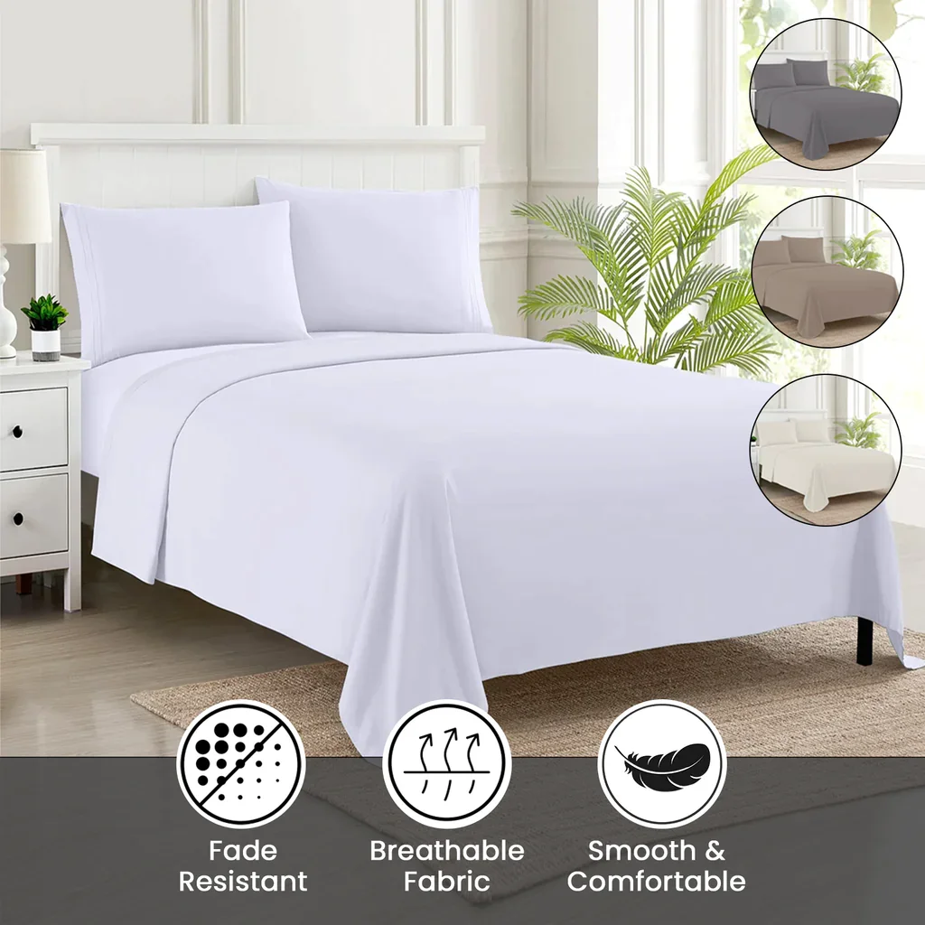 Collections Home Hotel Bedding Set Woven Plain Style Striped Pillowcase Juegos De Sabanas De Algodon Bedding Ensemble