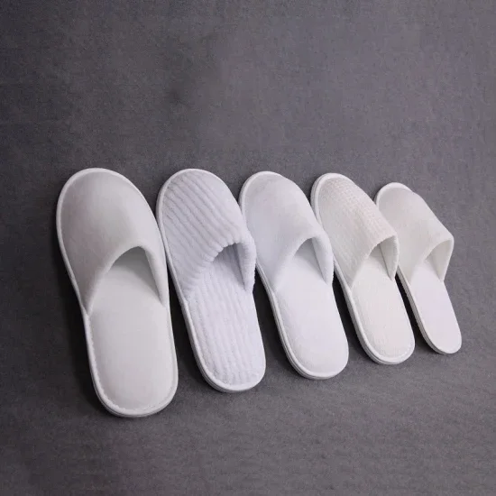 Oem Luxury Natural Coral Fleece Massage Feet Slippers Unisex Disposable Eva Sole Shoes With Custom Logo For Hotels