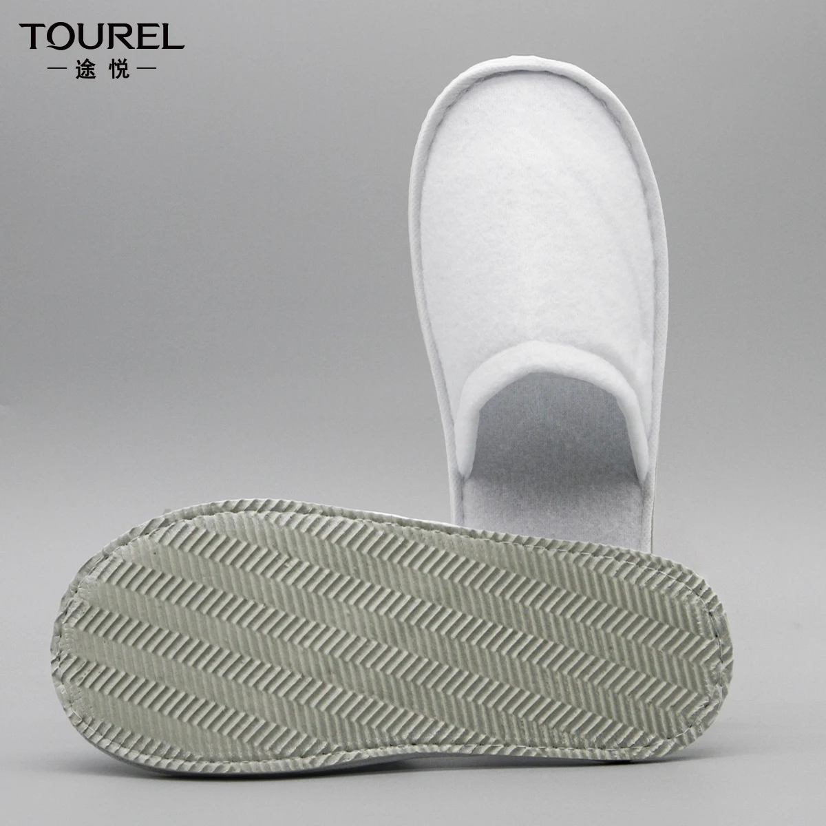 Manufacturer Custom Wholesale Cheap Personalized Disposable Non-woven Coral Fleece Eco Portable Closed Toe Hotel Slippers