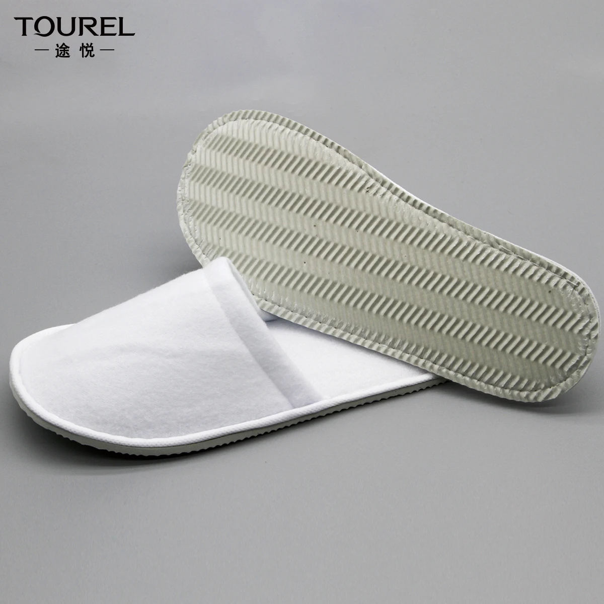 Manufacturer Custom Wholesale Cheap Personalized Disposable Non-woven Coral Fleece Eco Portable Closed Toe Hotel Slippers