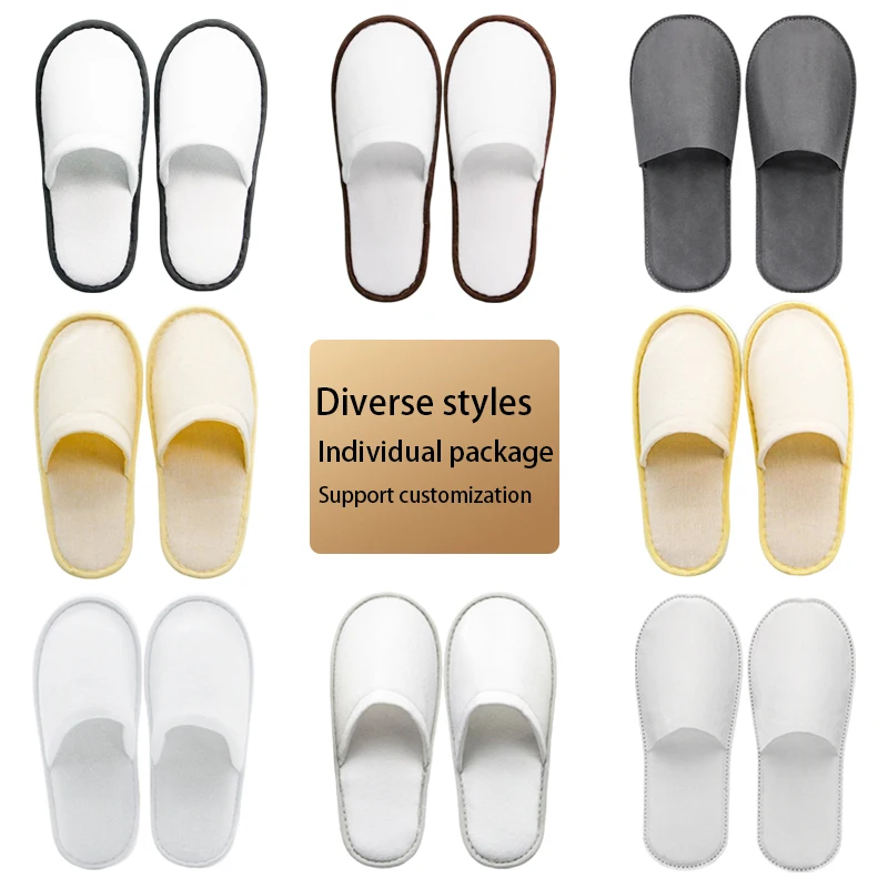 Zapatillas desechables de spa personalizables de alta gama, amenities para habitaciones de hotel de estrellas