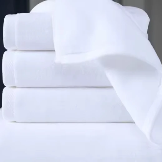 White Yarn Dyed Pool Cheap Plain 80 Polyester 20 Polyamide Custom 500gsm Microfiber Hotel Beach Bath Linen Luxury Towel