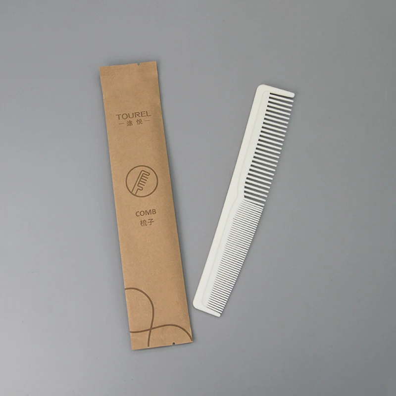 Custom Hotel Guest Disposable Toiletries Accessories Set Eco Kraft Paper Packing Amenity Kit For Hotel