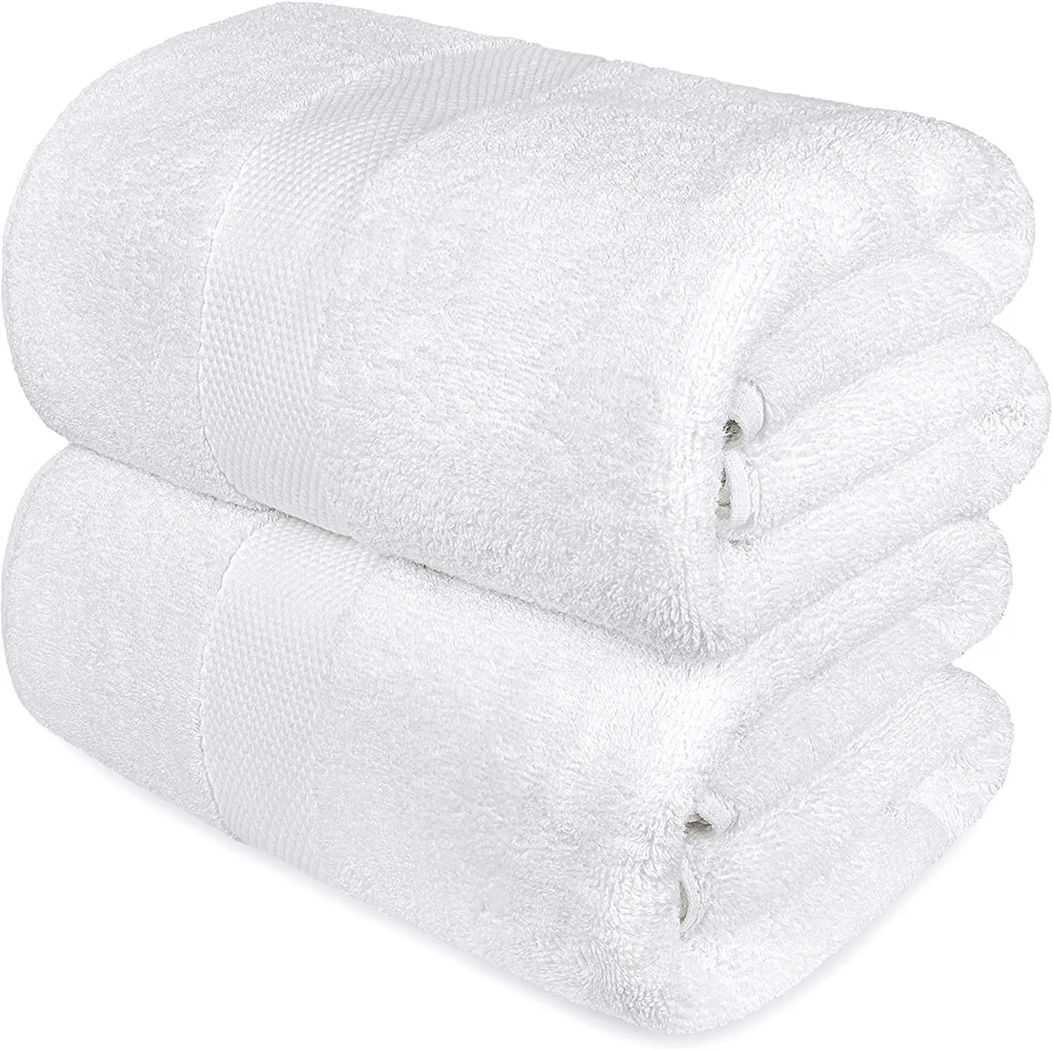 100% White Cotton Bath Towels Soft Quick-drying Lightweight & Absorbent Hotel & Spa Compressed & Disposable Knitted Technics