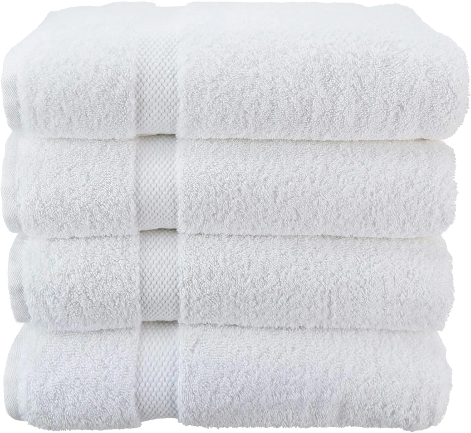 100% White Cotton Bath Towels Soft Quick-drying Lightweight & Absorbent Hotel & Spa Compressed & Disposable Knitted Technics