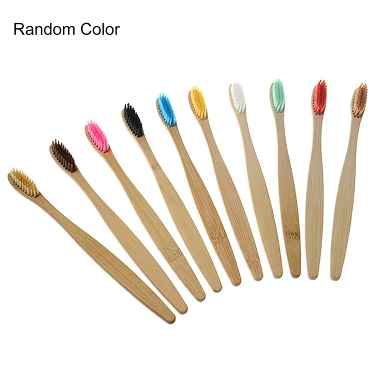 Oem Packaging Box China Wholesaler's 100% Biodegradable Bamboo Toothbrush Soft Bristle Eco-friendly Disposable For Home Use