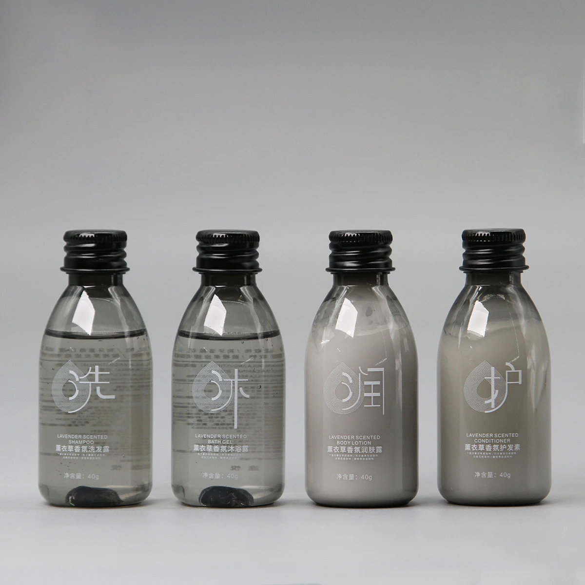Botella de 40ml con Fragancia Personalizada y Etiqueta para Amenidades de Hotel de Lujo, Set de Amenidades Desechables de Tama&ntilde;o Hotel Port&aacute;til para Viajes