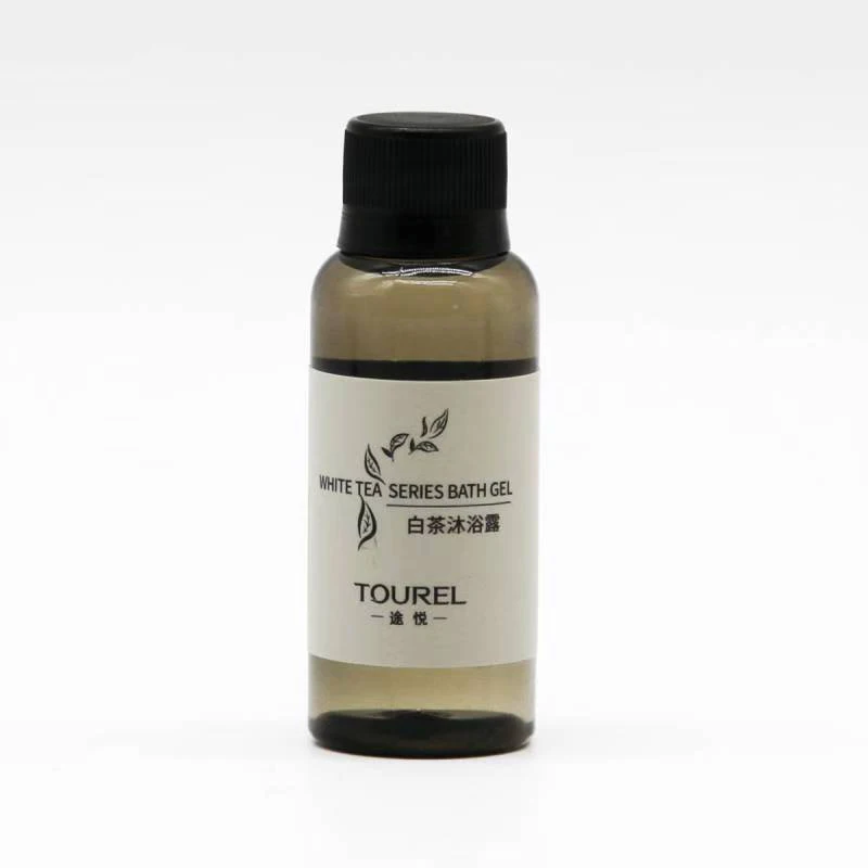 Custom Logo White Tea Fragrance Hotel Bathroom Toiletries Set Oem Bottle Shampoo Bath Gel Premium Hotel Amenities