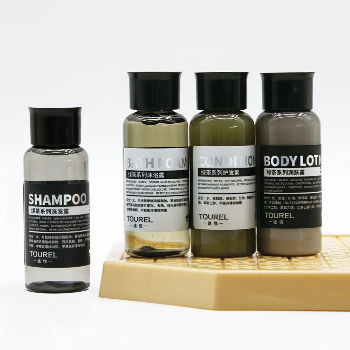 Hotel Disposable Toiletries Kit Travel Spa Bottle Shower Shampoo Kit Hotel Amenities Set