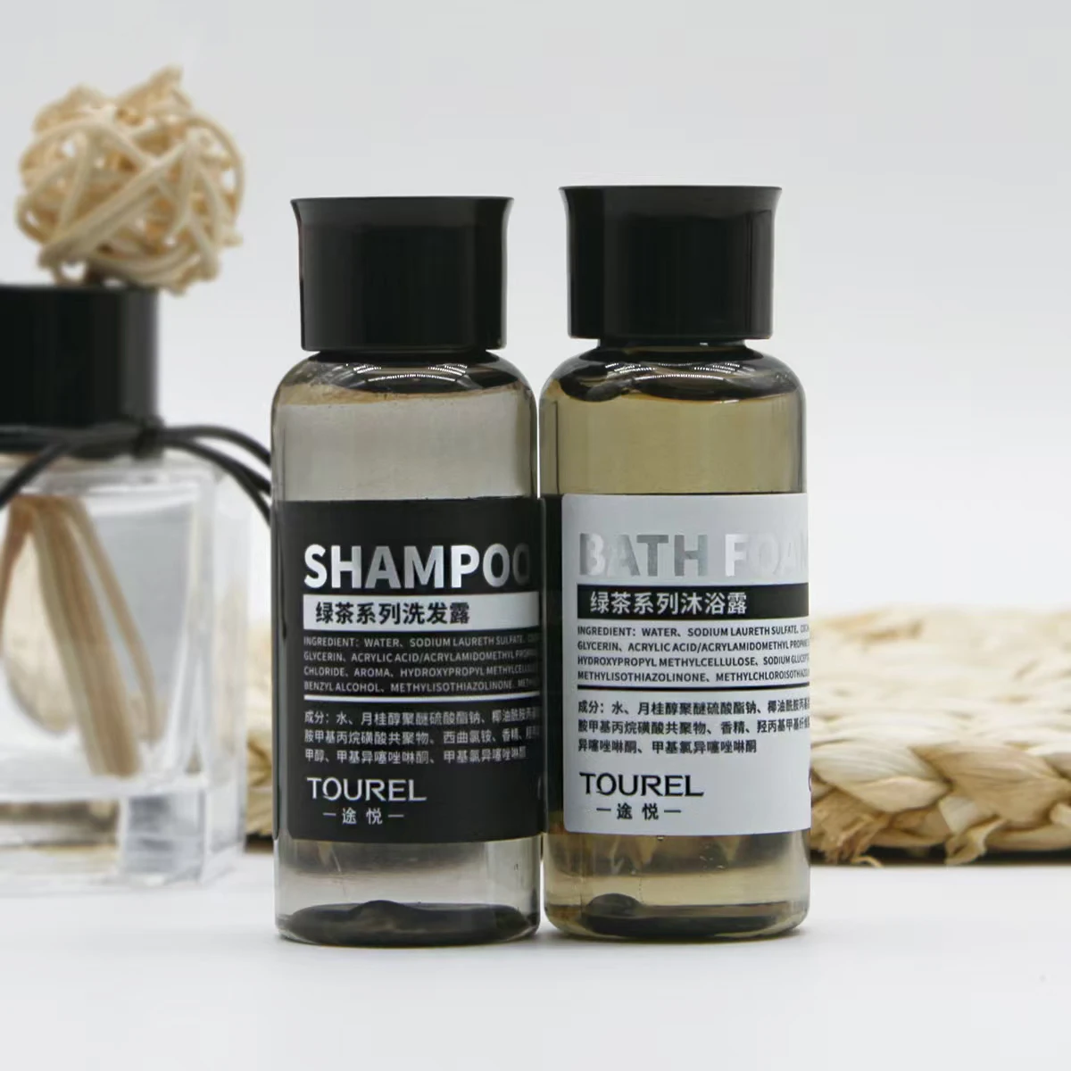 Wholesale Disposable Luxury Hotel Amenity Kit 30ml Travel Set With Shampoo Conditioner & Custom Logo