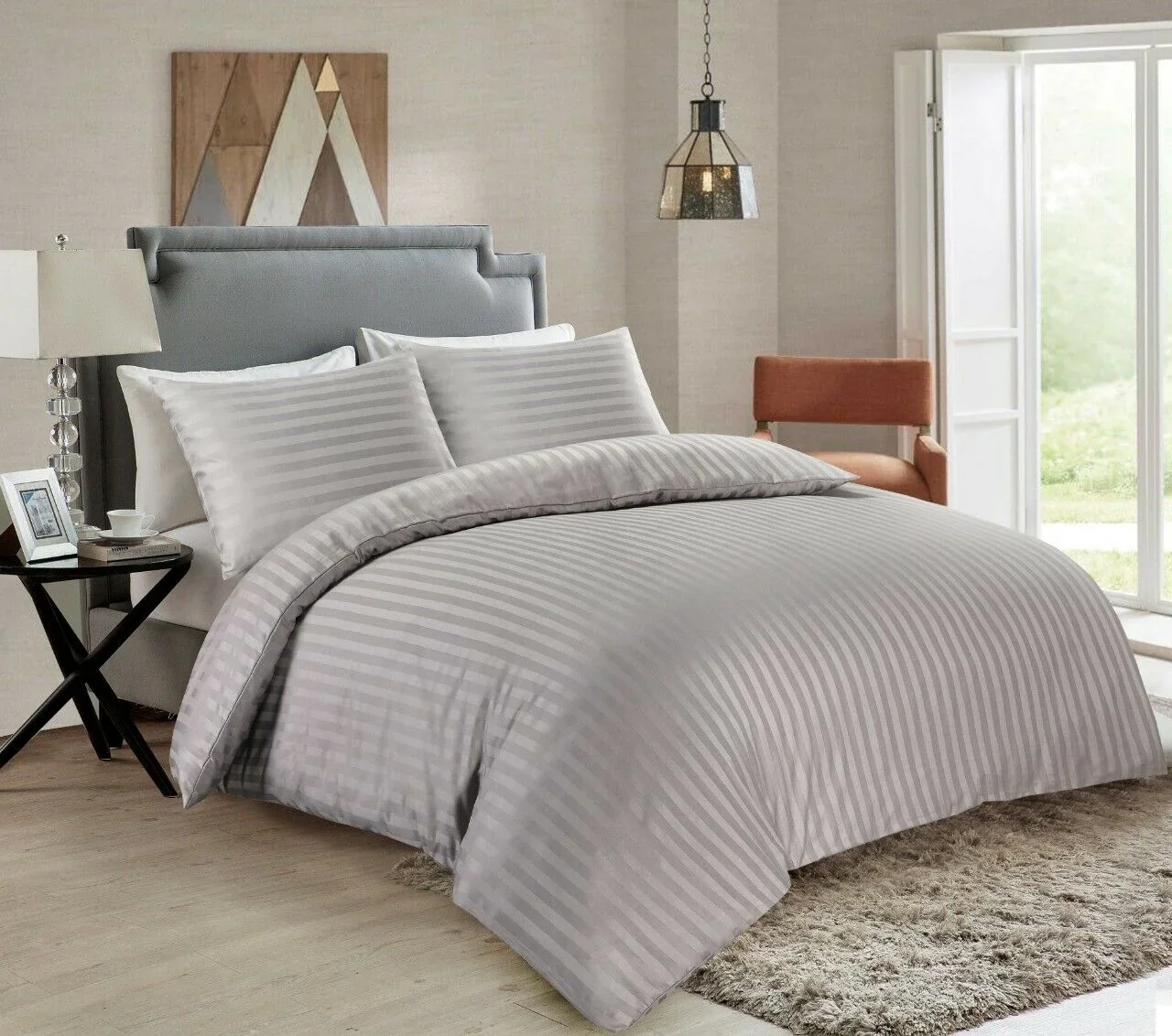 Hotel Bedding Non Disposable 5 Star Luxury Home Bedding Sheets For Beds Hotel Bedding Set Light Grey Queen