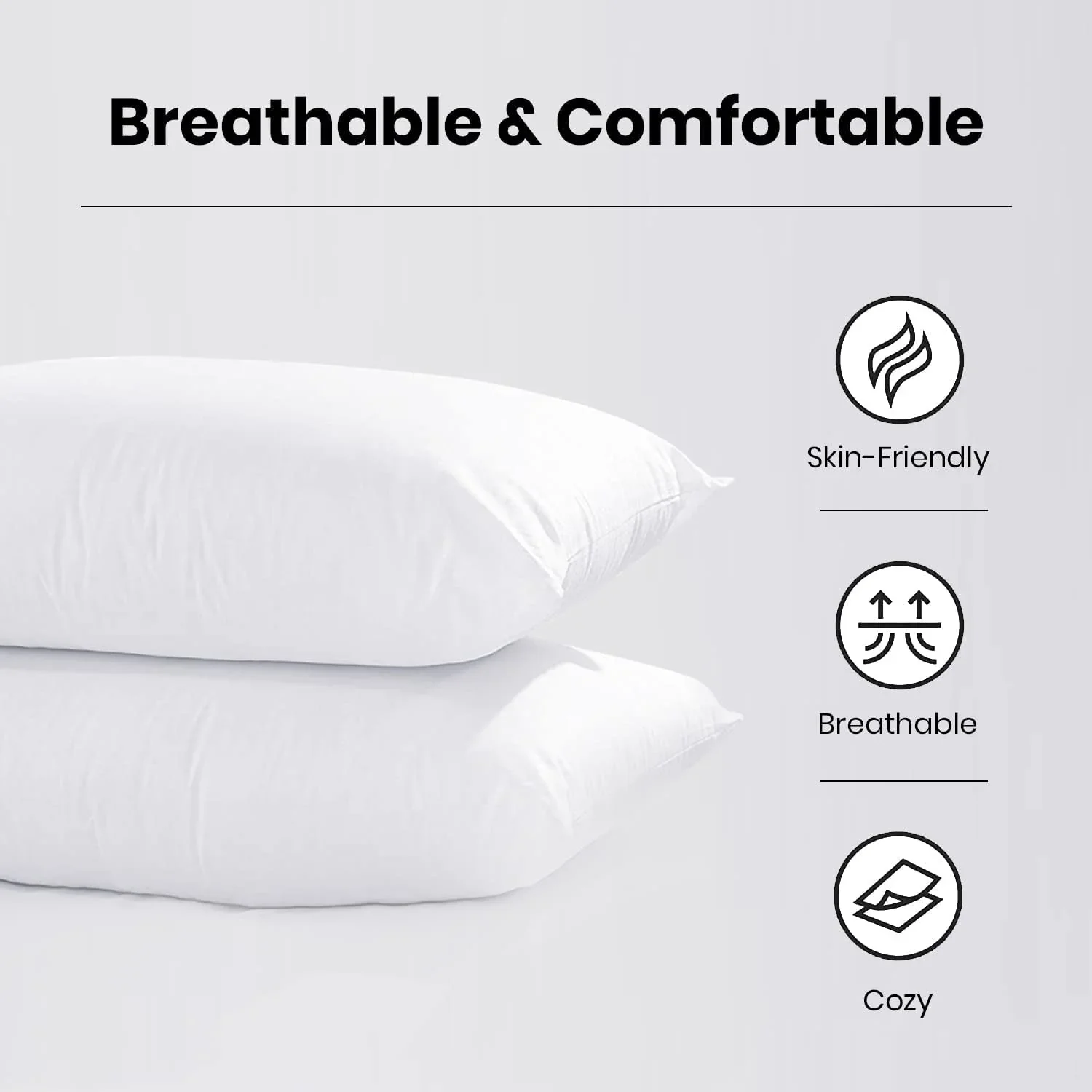 Luxury Hotel Collection King And Queen Size Bed Pillows Down Alternative With Comfortable Neck Support For Sleep