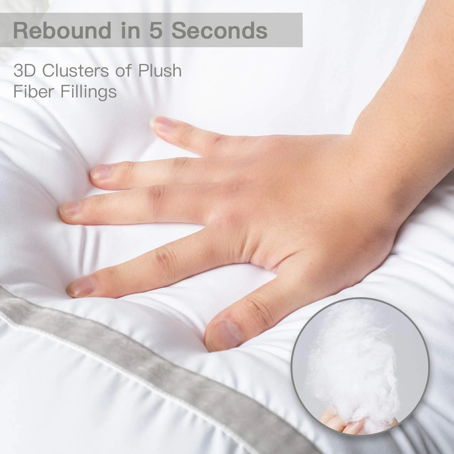 Luxury Hotel Collection King And Queen Size Bed Pillows Down Alternative With Comfortable Neck Support For Sleep