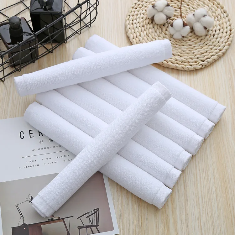 Hotel Terry Towel Manufacturer Offers Quick-dry Disposable Compressed Knitted Toiletries Towels Cheap White For Hotels