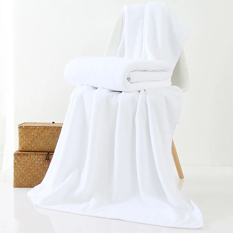 100% Cotton Knitted Compressed Hotel Quality Disposable Bath Towels 50 Pc Per 30 600-800gsm Plain Style Bed Linen For Hotels