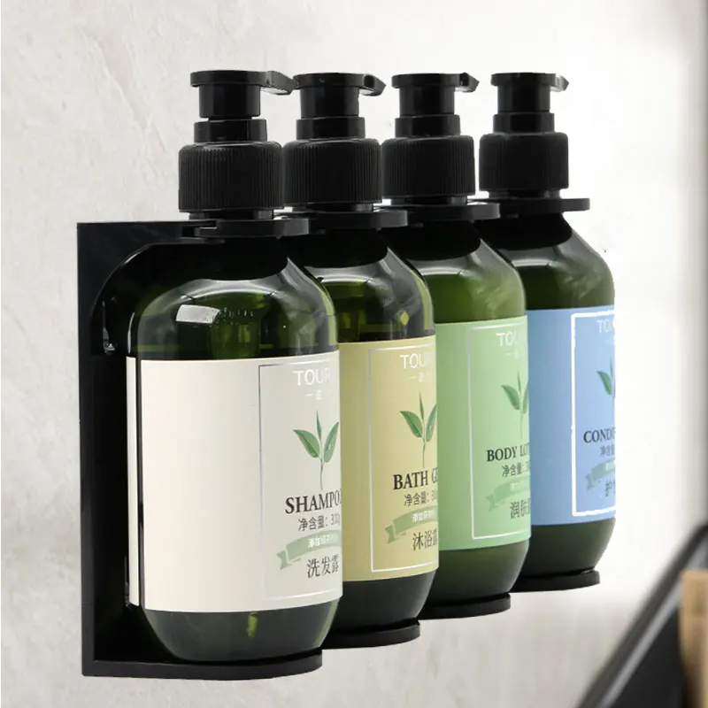 Wall Mounted Anti Theft Plastic Hand Soap Dispenser Bracket With Lock For Kitchen & Bathroom Use