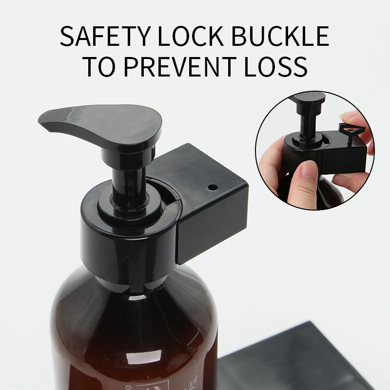 Premium Double Fixed Wall Mounted Soap Dispenser Abs Plastic Biodegradable Brown For Bathroom